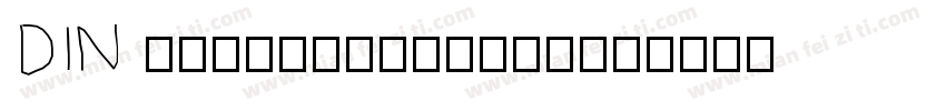 DIN blacktalicalt字体转换